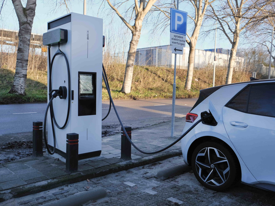 car charging using EVBox charging station