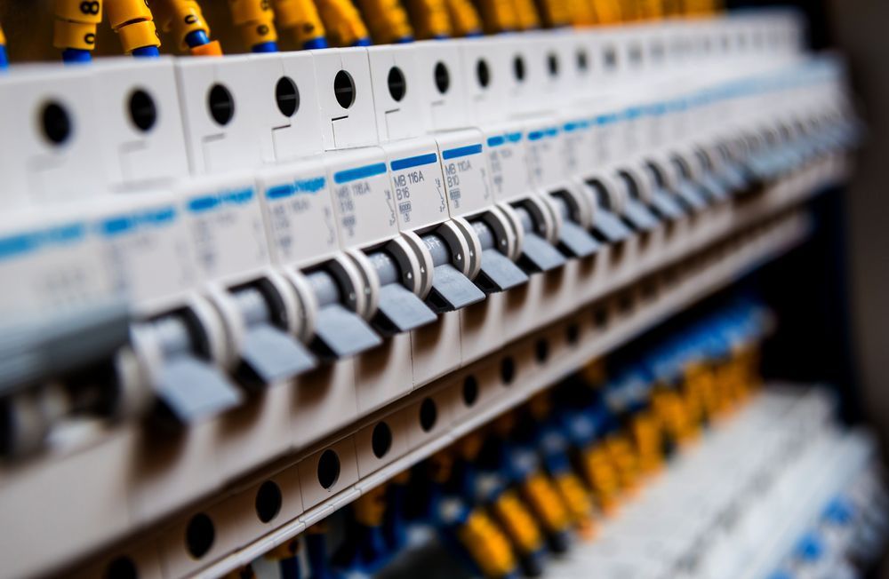 A close up of a residential electrical circuit.