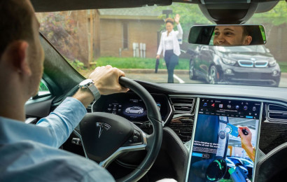 EVBox laadpaal op Tesla's scherm