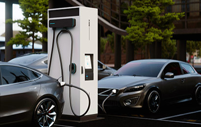 EVBox Troniq Modular charging three EVs simultaneously